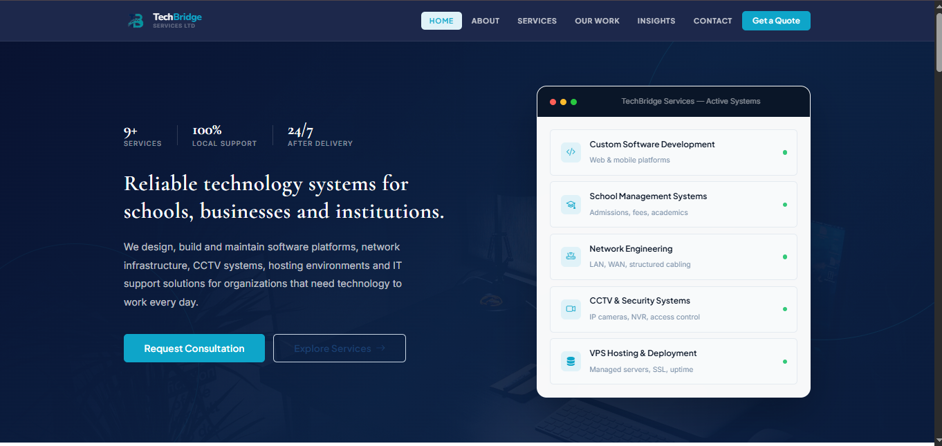 TechBridge Corporate Website